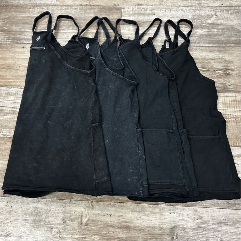 NEW Free People Movement Hot Shot Mini Dress Black - Picture 6 of 11